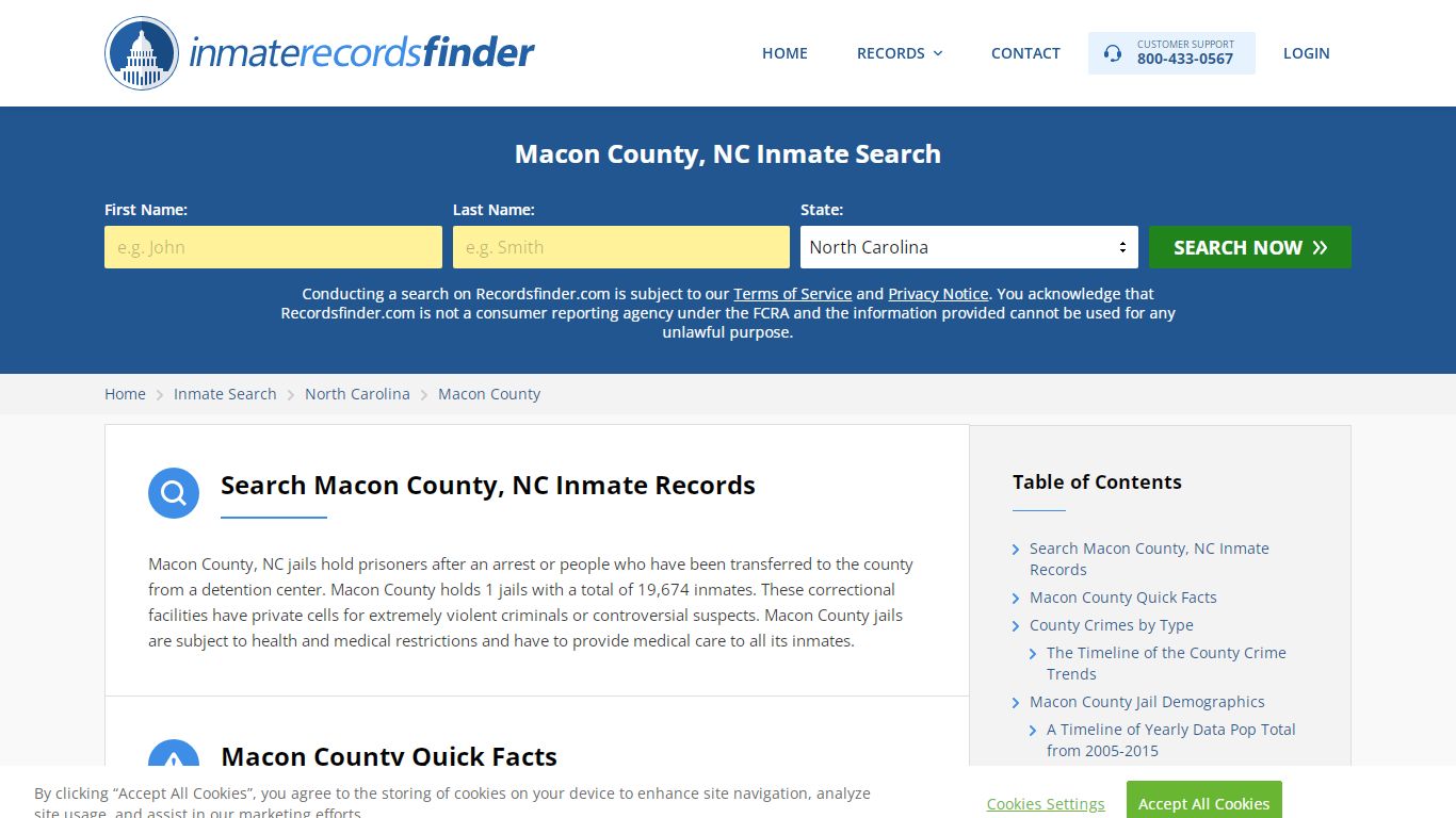 Macon County, NC Inmate Lookup & Jail Records Online