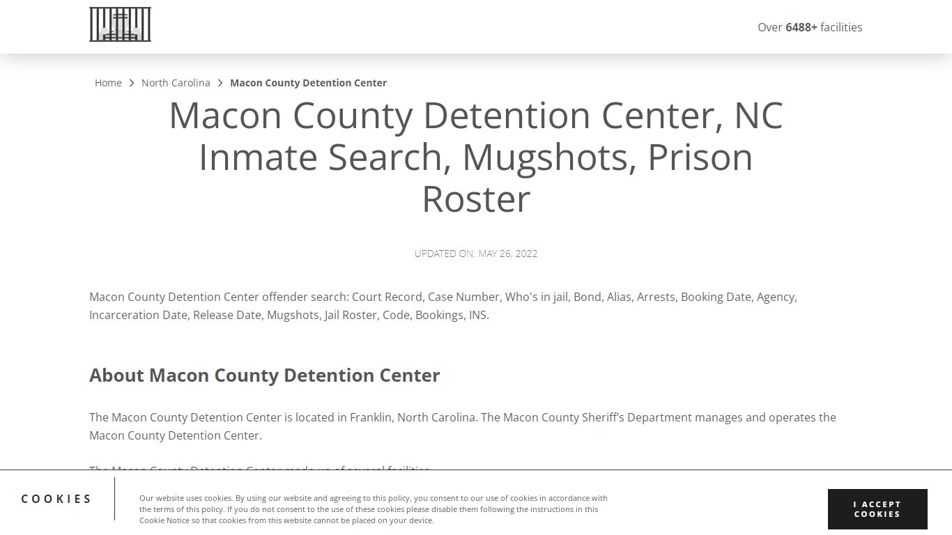Macon County Detention Center, NC Inmate Search, Mugshots ...